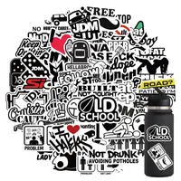 50 stücke Lustige JDM Auto Logo Aufkleber Graffiti Für Skateboard Notebook Telefon Helm Aufkleber Wasserdichte Kinder Aufkleber