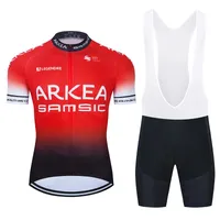 2022 Arkea Samsic Cycling Jersey Pro Team Cycling Clothing ROPA Ciclismo Camiseta de bicicleta corta MTB Babista de gel de bicicleta