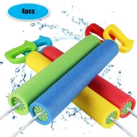 4pcs Su Tabancalar Köpük Su Baster Squirt Silahları Çocuklar için Hediye Oyuncakları Mükemmel Açık Oyun Oyunu Yaz Bahçesi Yüzme Havuzu veya Plajı 220721