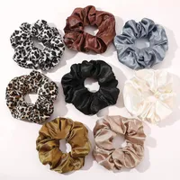 rubber Scrunchies Hair Bands for Women or Girls Hairs Accessories with Gift Bag Head rope Organza Cute Japanese leather band women&#039;s bands-rope hair-accessories