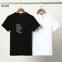 DSQ Phantom Kaplumbağa Erkek Tasarımcı T Shirt İtalyan Milan Moda Logosu Baskı Tişört Yaz Siyah Beyaz T-Shirt Hip Hop Sokak Giyim% 100 Pamuk Üstleri Plus Boyut 3986