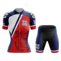U.S Women Coast Women Women Cylersey Set 2022 Pro Team Summer Bicycle Bike Bike Bike Kit Sports Sports Suit A8