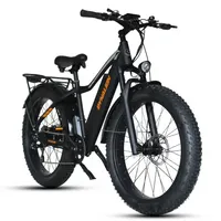 Bicicleta elétrica Dynalion de estoque dos EUA Adultos 26 "FATO WARE WARE 48V16AH Bateria de íons de lítio 750W 7 velocidades Deleur Mountain Ebike Ul Certificado C0701