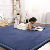 Alfombra de terciopelo de tatami japonés Alfombra sala de estar para cama alfombras de cama para bebés de juego de bebé niños de 2 cm de espesor personalizado 220809
