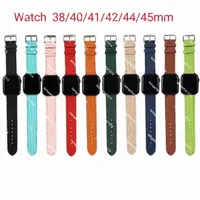 Top Designer G Luxury Strap Gift Watchband för Watch Band 42mm 38mm 40mm 44mm IWatch 3 4 5 SE 6 7 Bands läderarmband Fashion Wristband Print Stripes Watchband