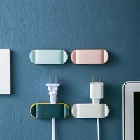Cable Organizer Clips Cable Management Power Plug Storage Socket Holder Wall Hook Cable Winder Office Home Wire Organizer