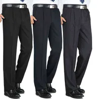 Men Media Men Business Casual Pants de primavera Fall Suit Loose Loose Washing y Wear Wase 29-44 L220726
