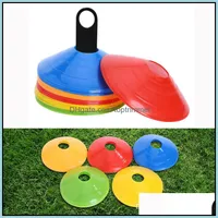 Yumuşak Disk Futbol Eğitim İşareti Dikkat Dirençli Konılar Marker Diskler Kova PE Spor Aksesuarları 5x20cm Sport Oyuncaklar Bırak Teslimat 202