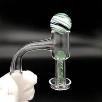 Smoke Full Weld Beveled Edge Terp Slurpers Blender Quartz Banger With 20mmOD Glass Marbles Screw Sets For Water Bongs Dab Rigs306c