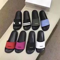 Designer slippers fashion High Quality Men Summer Rubber Sandals Beach Slide Scuffs women Indoor Shoes With Size EUR 36-45242G