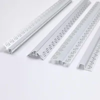 Wandlampe 100 cm Frameless Eingezogener LED -Aluminiumprofil milchig weiß/schwarz unsichtbare Kanal -Eckdecke Deckenstreifen Lineare Lichtstreifen