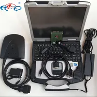 Super Tools 3in1 For H-onda HDS HIM interface cable Auto diagnostic Tool OBDII COM Port Connection with Software installed well on Used laptop CF30 4G HDD