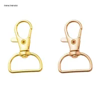 10pcs Bag Accessories Handbags Clasps Handle Alloy Metal Lobster Clasp Swivel Clips Snap Hooks Key Rings243w