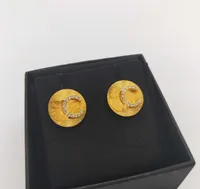 2022 Caspite di alta qualità Oreno a forma di forma rotonda in oro 18K placcato e diamante per le donne regalo di gioielleria ha il timbro box PS4309A