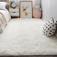 Carpets Nordic Fluffy Carpet For Bedroom Living Room Large Size Plush Anti-slip Soft Door Mat White Pink Red Children's Rugs