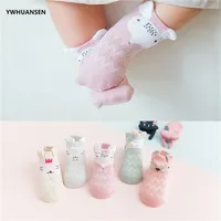 Ywhuansen 5 paires de chaussettes en mailles d'été pour les nombres bébé caricottes mignonnes pour les filles minces coton-garçon de chaussettes enfants enfants 220610