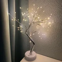 Nachtverlichting 36/108 LED TROOM LICHT Fairy Decoratie USB Kerstlamp Lamp voor thuisslaapkamer Decorverlichting Dropshipnight
