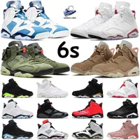 Jumpman UNC 6s basketball shoes 6 men women White Midnight Navy British Khaki Olive Black Cat Bordeaux Bred Gold Hoops mens trainers sports sneakers