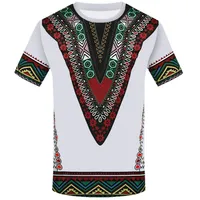 Mens Tshirt Dashiki 셔츠 목선 인쇄 셔츠 아프리카 내셔널 셔츠 아프리카 의류 여름 스타일 220601
