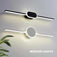 Lampa ścienna w stylu nordyckim Minimalistyczne dekoracje mieszkalne lustro rroom w łazience opinka na toczarni oświetlenie wewnętrzne do domu
