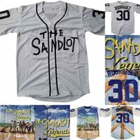 XFLSP 30 베니 '제트'로드리게스 Sandlot Legends 야구 저지 남성 스티치 이름과 숫자 유니폼 화이트 빈티지 희귀