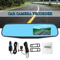Caméra DVR de voiture 4.3 pouces Full HD 1080P Automobile Data Recorder Recorder Mirror Dash Dash Digital Video Recorder Dual Lens Caméscope H220409
