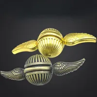 Golden Snitch Fidget Spinner top Metal Antistress Hand fingertip gyro Rotation Cupid Spinning Top Toys for Kid Adults Autism ADHD anxiety and stress relief