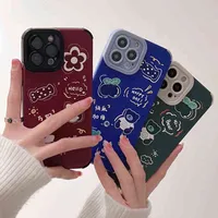 Fashion Candy Cherry Pattern Phone Case For iPhone 13 12 Mini 11 Pro XS Max X XR 7 8 6 6S Plus Red 2022 Cute Shockproof Cover AA220325