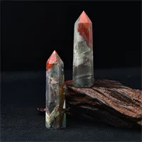 Afryka Krwi Kamień Point Kryształowy Wieża Uzdrawianie Decor Crystal Natural Rock Medytacja Gemstone Kolekcja Prezent