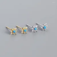 Stud Earrings Octagonal Star Small Fresh Designer 925 Sterling Silver For Women Luxury Joias Ouro 18k Accessories Jewelry FineStud Dale22