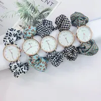 Polshorloges mode dames sjaal band feest casual horloge luxe lint streamer kwarts relogio feminino montre femmewristwatches