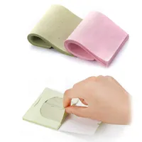 Makyaj fırçaları 100pc/paket yağ kontrol yüz emici kağıt temizleme mendil emici sac yağlı paspas doku bakımı