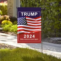 Trump 2024 Flagga Maga Kag Republikanska amerikanska flaggor Flagar Biden Aldrig USA: s president Donald Rolig Garden Campaign Garden Flager ZC306 Inventory Wholesale