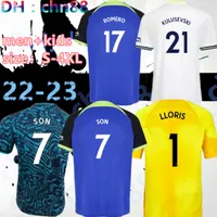 S-4XL 22 23 SON Soccer Jerseys 2022 2023 jersey Football shirt LUCAS HOjbjerg Loris ROMERO REGUILON BRYAN KULUSEVSKI BENTANCUR KANE RICHARLISON NDOMBELE Men KIDS