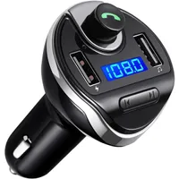 MP3音楽プレーヤースマートカーBluetooth FMトランスミッターデュアルUSB充電ポート付きワイヤレス
