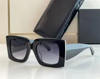 Modedesigner 5480 Sonnenbrille für Frauen klassische Quadratform mit Perlengläser Sommer Outdoor Elegant und atmosphärische Anti-Ultraviolette Schutz mit Box
