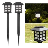 Solar Lawn Garden Ground Plug-In Lamp LED Courtyard Landscape Lights Liten Room Lamp