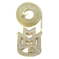 Cara New Iced Out Maybach Music Group MMG Pendant 36 Franco Chain Maxi Collier Hip Hop Collier Emen's Chokers Collia218W