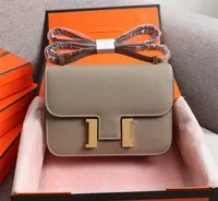 5A Women Luxurys Designers Väskor 2021 Handväskor Real Leather Womens Handbag Högkvalitativ axel Crossbody Wallet Constance's Bag