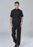 Herren Traursuits Shanghai Story Spring Chinese Kungfu Set für Männer Tai Chi Anzug Kurzarm Shirt Hosen Leinen lässige Uniformmen's