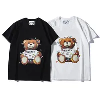 T-shirt Mulheres Tops Summer masculino Novo qualidade de manga curta designer de marca bulbo urso redondo pescoço de luxo de luxo de manga camisetas