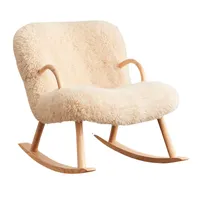 Meubles de salon chaise à bascule nordique canapé fluma chaise salon en peluche nette balcon home rouge loisir
