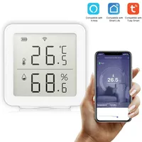 Smart Home Control Tuya WiFi Intelligent Wireless Temperatur Sensor Automation Scene System Kompatibel med Alexa
