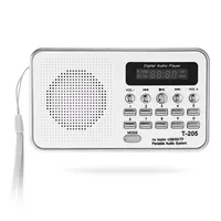 Portable Mini FM Radio Speaker HiFi Card Digital Stereo Multimedia MP3 Music Player Loudspeaker Camping Hiki Sport T- 205 Shi236S