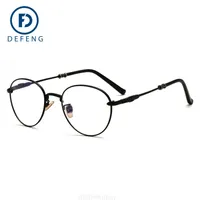 2022 Chrome Men's 8005 Metal Anti Blue Light Flat Glasses Gothic Fashion Round Frame Men and Women Can Be Equipped with Myopia Hearts Trend Spectacle Azvm