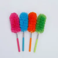 Soft Microfiber Cleaning Duster Dust Cleaner Handle Feather Static Anti Magic Household Cleaning Tools Housekeeping Organization 20220601 E3
