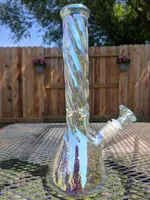 Bongos altos fumando tubos de vidro cachimbo de água shisha bubbler tubs de cano de água rigas de gelo do poço de gelo com tigela de 14 mm