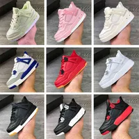 Top Quality Jumpman J4 Basketball Shoes Infant Sail 4S IV Children Designers Bred Royal Blue Toddler Pink Trainers Pure Money White Boys