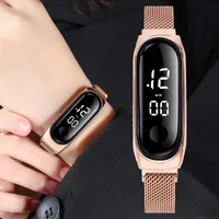Zegarki cyfrowe zegarki na rękę najlepsze kobiety Waches panie Watchnij do elektronicznej ręki LED Saat Hodinkywristwatches