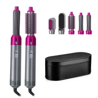 Blow Dryer Electric Hair Dryer Blow Curling Iron Rotating Brush dryer styling Tools Professional 5 In 1 air brush249F2417